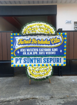 Papan Bunga Duka di Gunungsitoli Idanoi